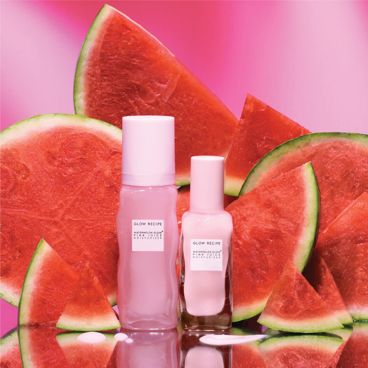 Second product photo of the Mini Size (25ml) Watermelon Glow Pink Juice Moisturizer jar highlighting its compact cap.