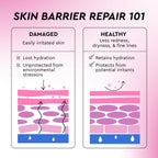 Glow Recipe Prickly Pear Peptide Mucin infographic confirming the serum is hypoallergenic and non-comedogenic.