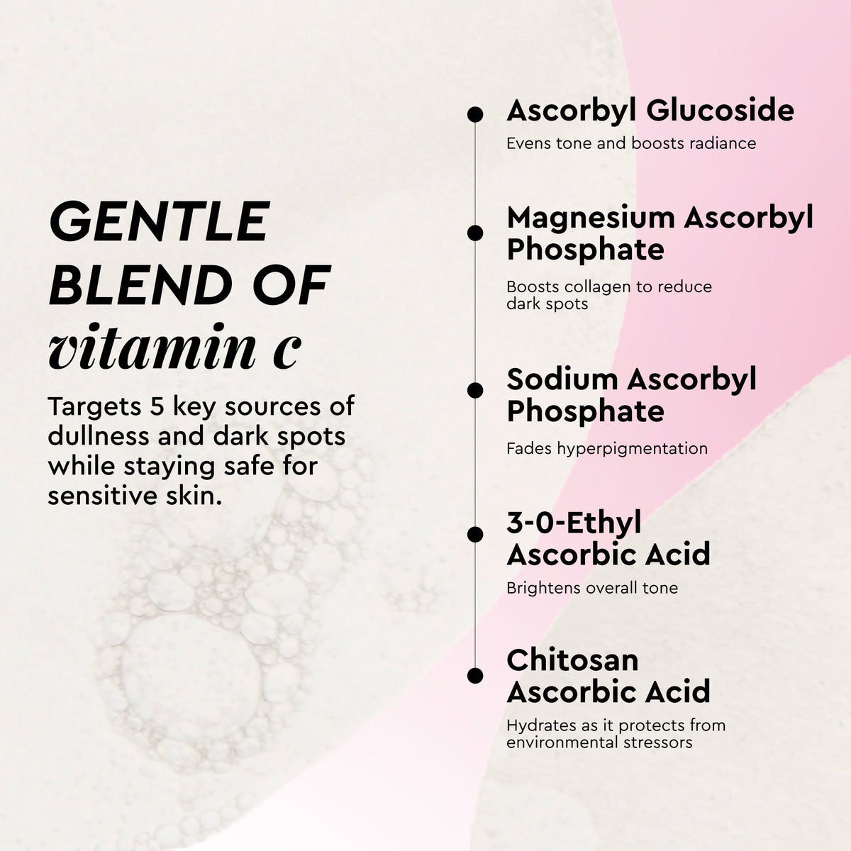 Infographic slide showing the toner pad's dual-textured sides, one smooth for application and one textured for buffing.