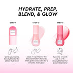 Glow Recipe Watermelon Glow Best-Sellers Kit infographic featuring the Niacinamide Dewy Flush cheek and lip tint.