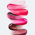 Glow Recipe Glass Balm Lip Treatment swatch infographic showing the sheer, juicy tint of Fig Bingsoo (Sheer Mauve Nude).