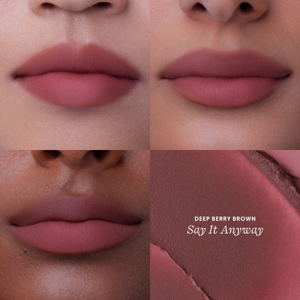 Say it Anyway (Deep Berry Brown)